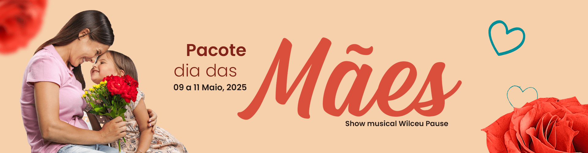 Pacote dias das mães casarao do vale